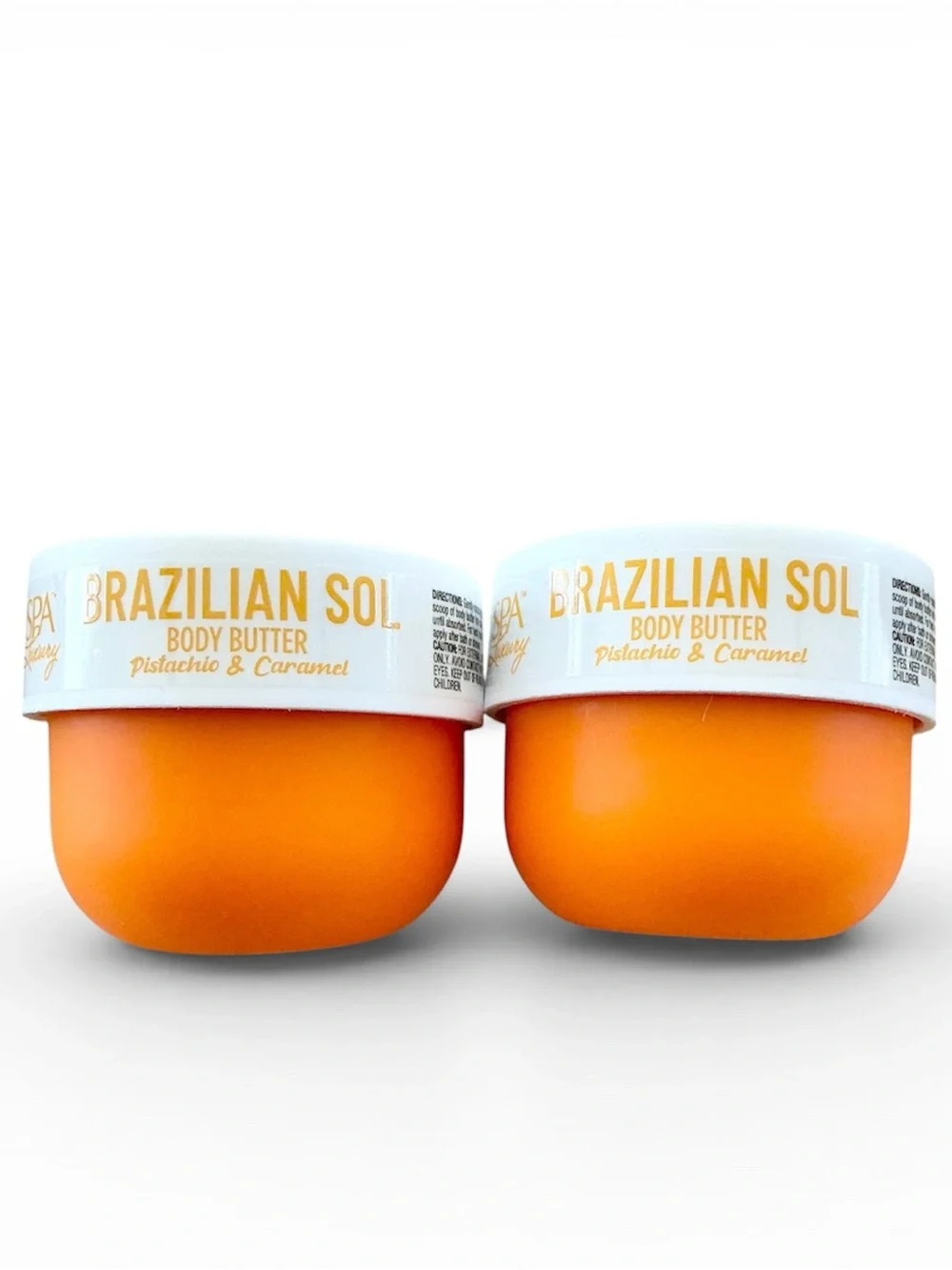 🆕 Spa Luxury Brazilian Sol Body Butter w Pistachio and Carmel- 2 Jars